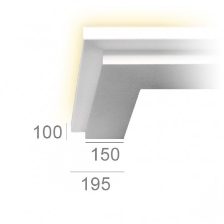 Lighting cornice 121 NOVA