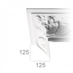 Ornamented ceiling cornice...