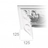 Corniche de plafond ornée 455 "à la rose"