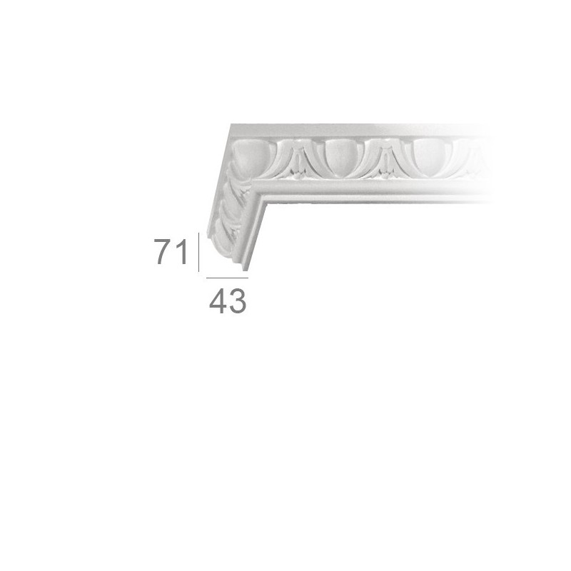 Ornamented ceiling cornice 127