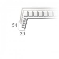 Ornamented ceiling cornice 137