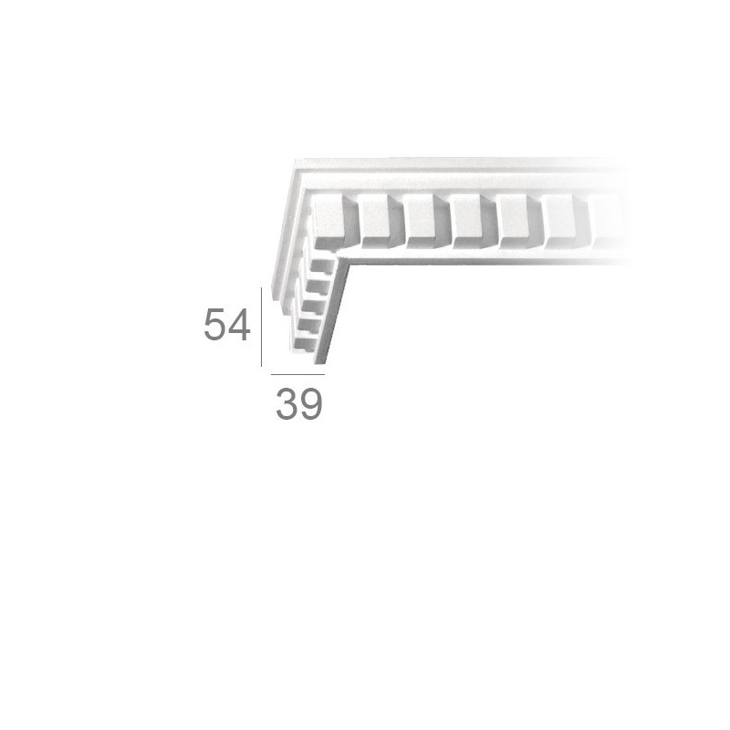 Ornamented ceiling cornice 137