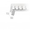 Ornamented ceiling cornice 137a