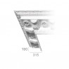 Ornamented ceiling cornice 202