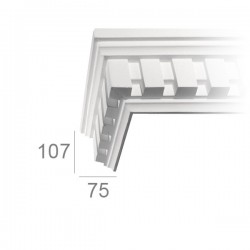 Corniche de plafond ornée 205