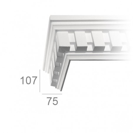 Corniche de plafond ornée 205