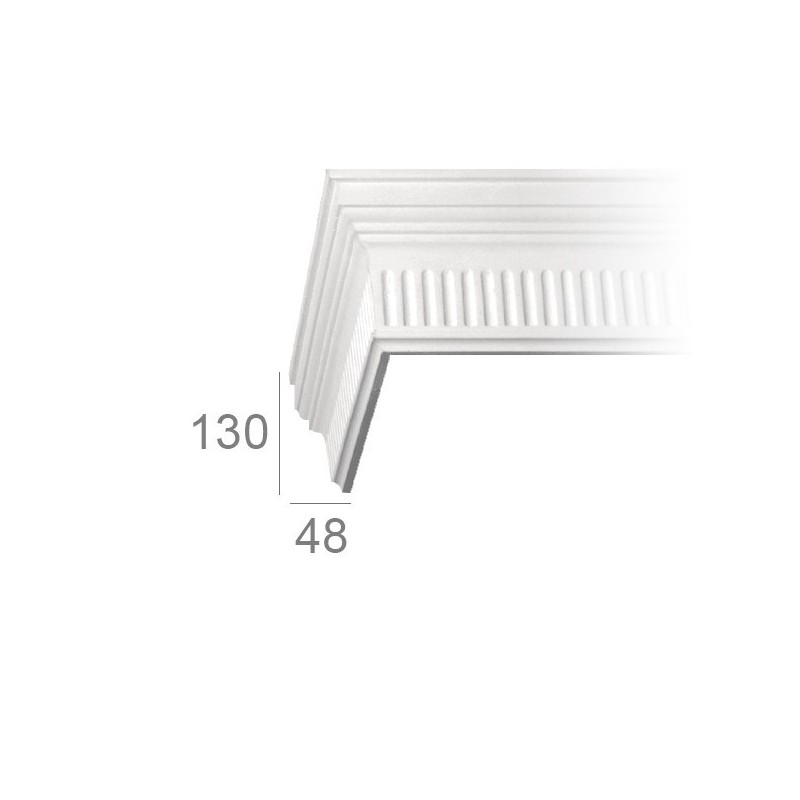 Ornamented ceiling cornice 346