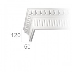 Corniche de plafond ornée 347