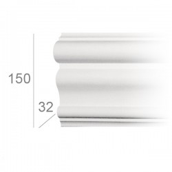 Moulure de plafond plate 356