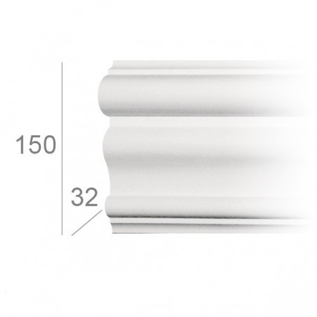 Moulure de plafond plate 356 Moulure de plafond plate 356