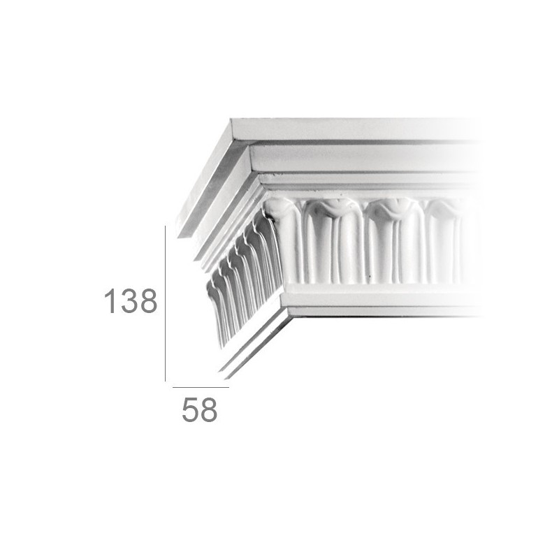Corniche de plafond ornée 359