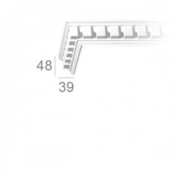 Ornamented ceiling cornice 316