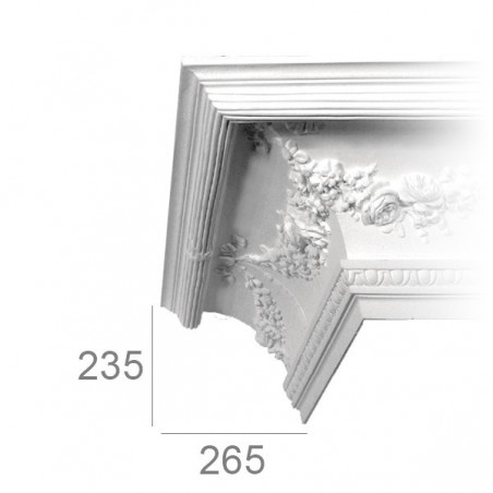 Ornamented ceiling cornice 422