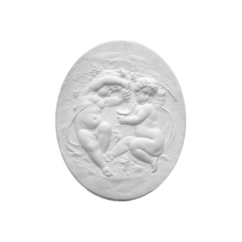 Bas-relief 1008 "Cherubs wine growers "