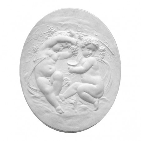 Bas-relief 1008 "Cherubs wine growers "