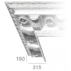Ornamented ceiling cornice 202