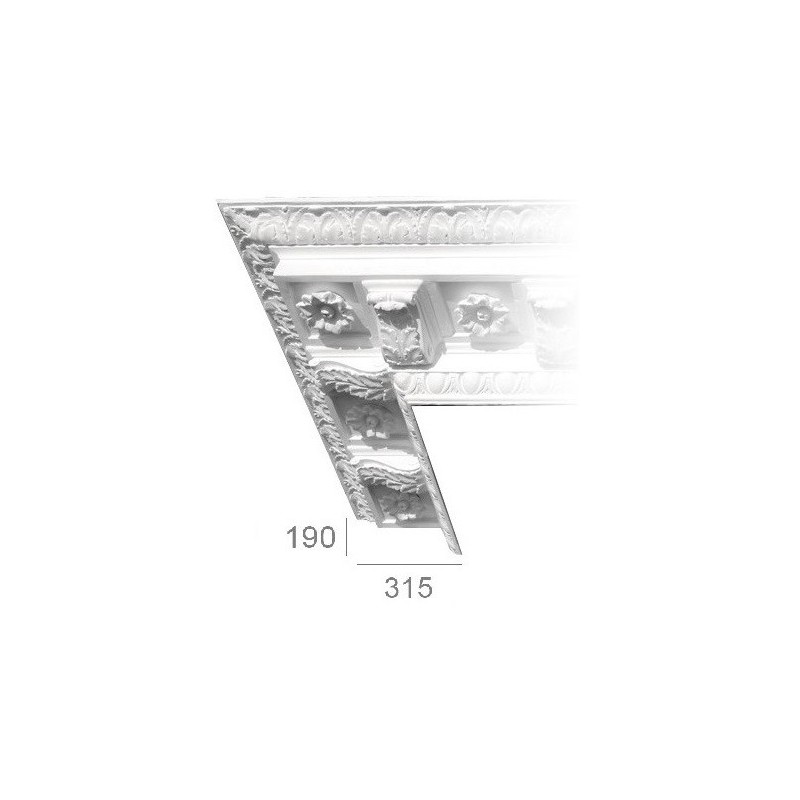 Corniche de plafond ornée 202