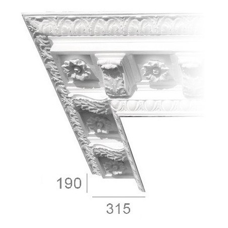 Corniche de plafond ornée 202