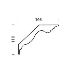 gipsum cornice with flower 190