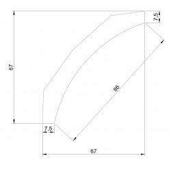 cornice in gesso 216M basic