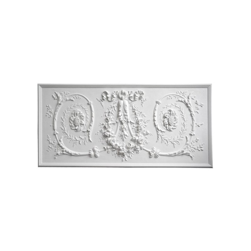 Bas-relief 1014 "Couronne aux rinceaux"