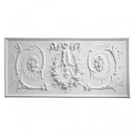 Bas-relief 1014 "Couronne aux rinceaux"