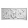 Bas-relief 1014 "Couronne aux rinceaux"