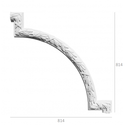 Angle arrondi ornementé et inversé