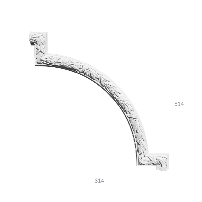 Angle arrondi ornementé et inversé