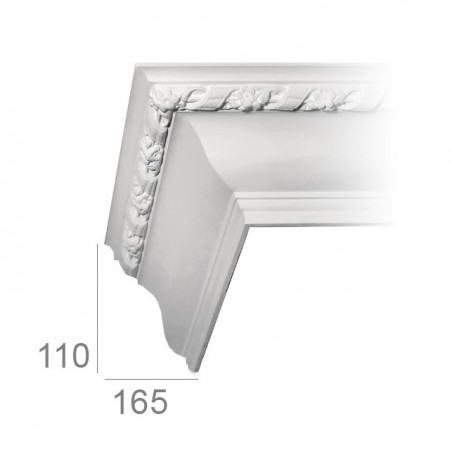 Ornamented ceiling cornice 190