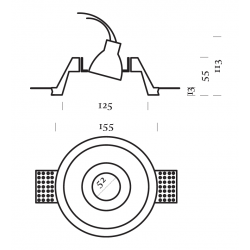 Recessed light 806G GUEST