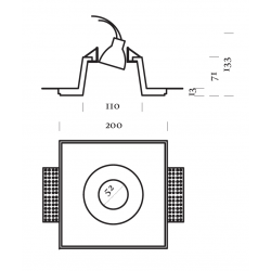 Recessed light 806GF GROUND FLOOR