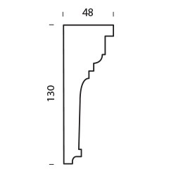 Ornamented ceiling cornice 346