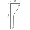 Ornamented ceiling cornice 346