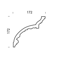 Corniche de plafond ornée 409 ATENA