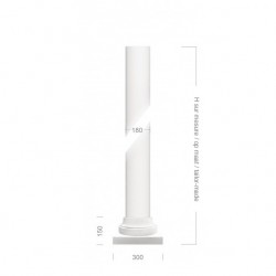 Smooth column without capital