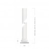 Smooth column without capital