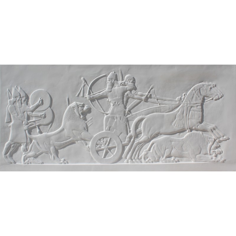 Bas-relief 1004 "La chasse aux lions"