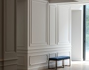 Moulure plates staff en plâtre simples tirée pour mur ou plafond